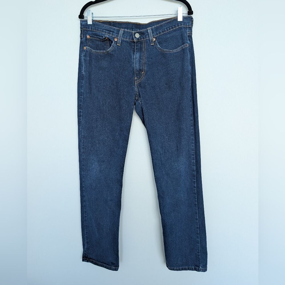 Levi's 514 Classic Straight Fit Jeans Sz 32x32 Dark Blue Wash